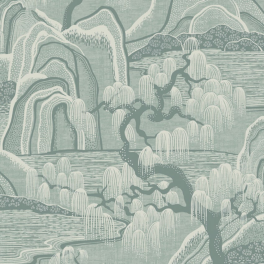 Tapet Boråstapeter Eastern Simplicity Indigo Garden 3131