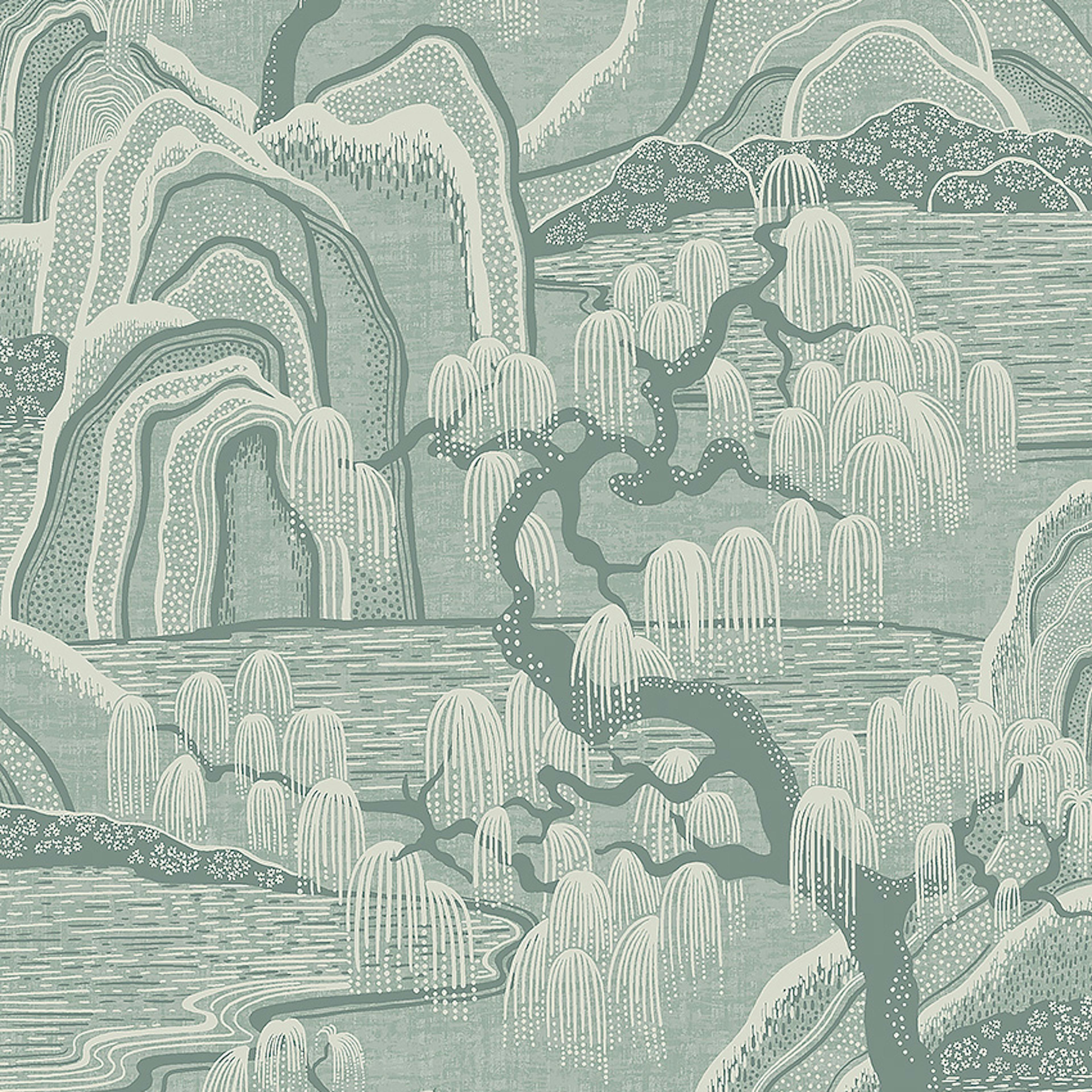 Tapet Boråstapeter Eastern Simplicity Indigo Garden 3131