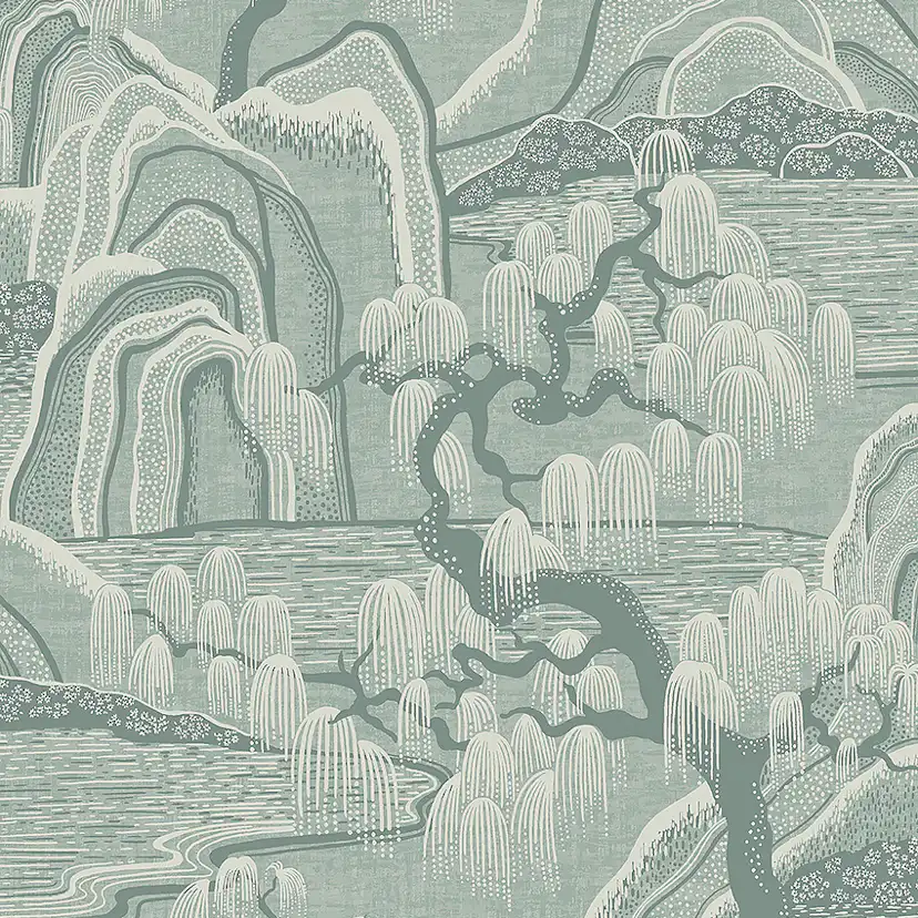 Tapet Boråstapeter Eastern Simplicity Indigo Garden 3131