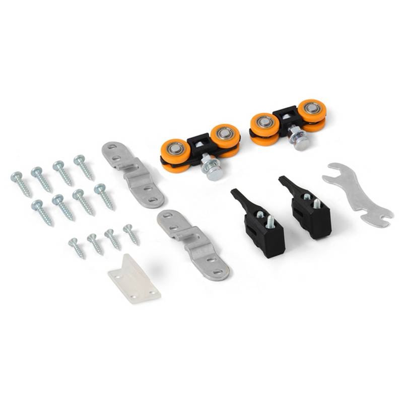 Beslagssats Habo SF-70 Komplett Hjultsats för Skjutdörrsskena SF-70