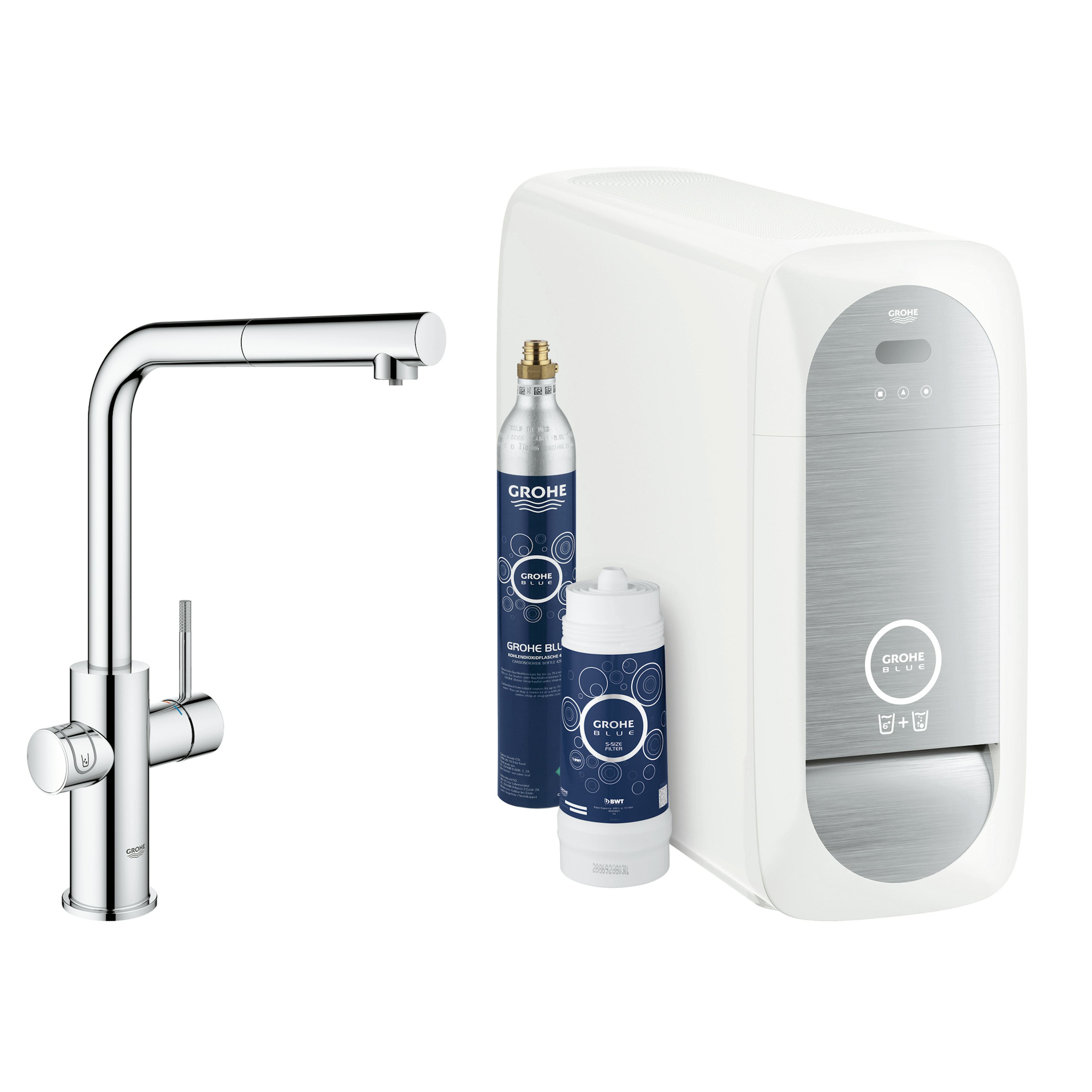 Köksblandare Grohe Blue Home med utdragbar L-pip Starter Kit Bluetooth