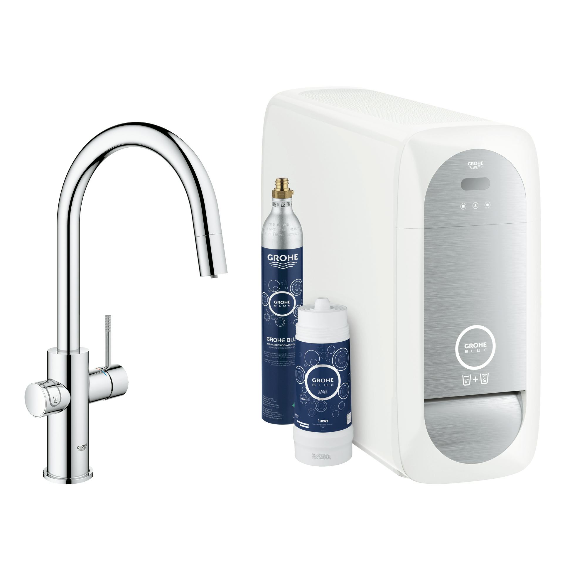 Köksblandare Grohe Blue Home med utdragbar C-pip Starter Kit Bluetooth