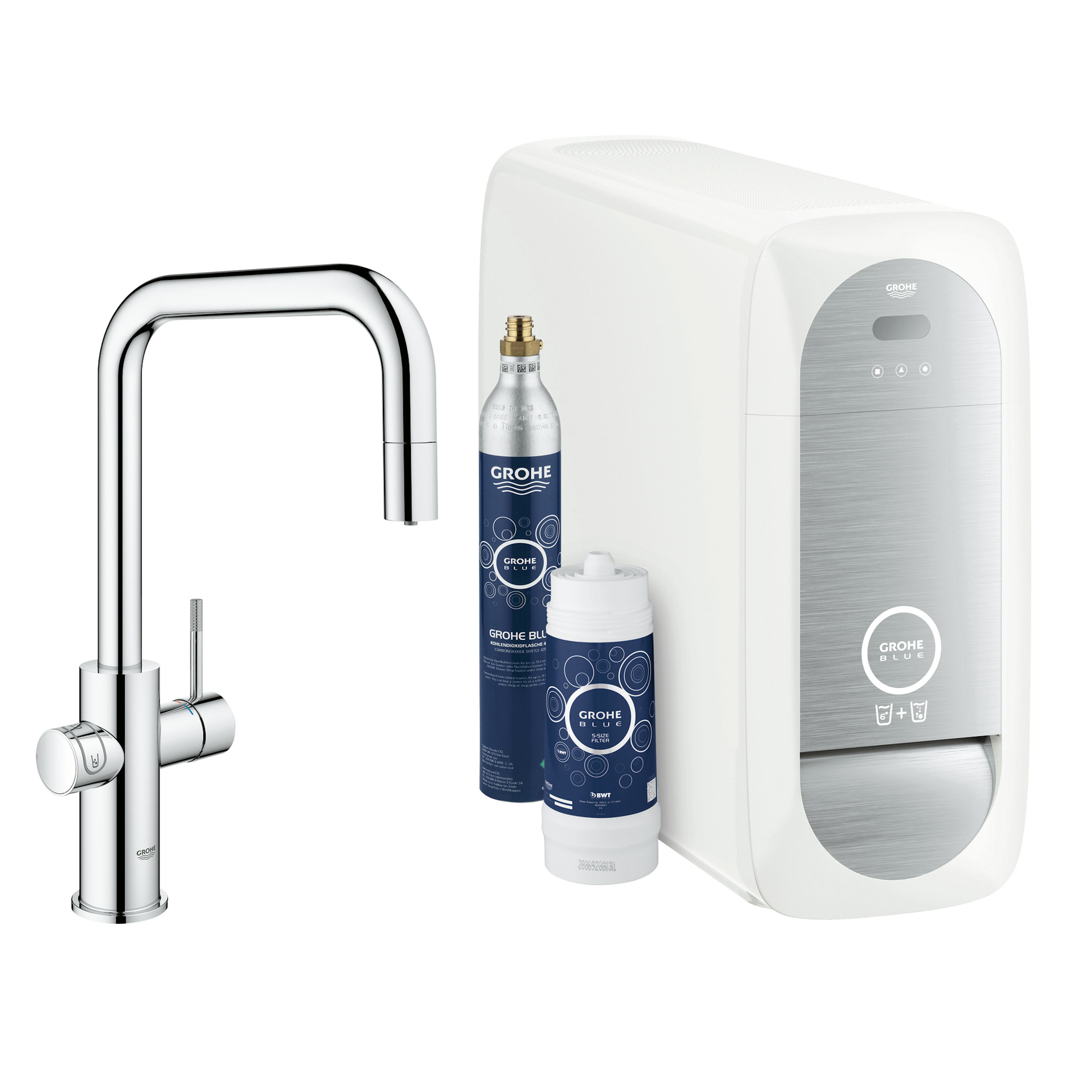 Köksblandare Grohe Blue Home med utdragbar U-pip Starter Kit Bluetooth