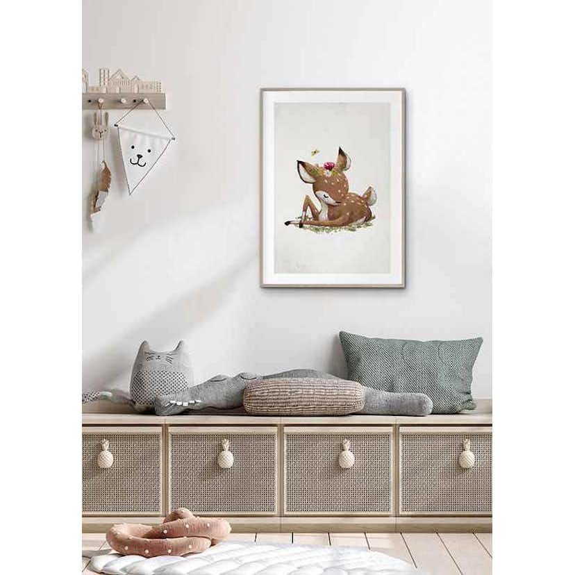Poster Gallerix Watercolor Sleepy Deer