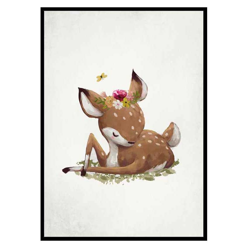 Poster Gallerix Watercolor Sleepy Deer