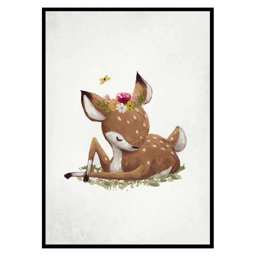 Poster Gallerix Watercolor Sleepy Deer