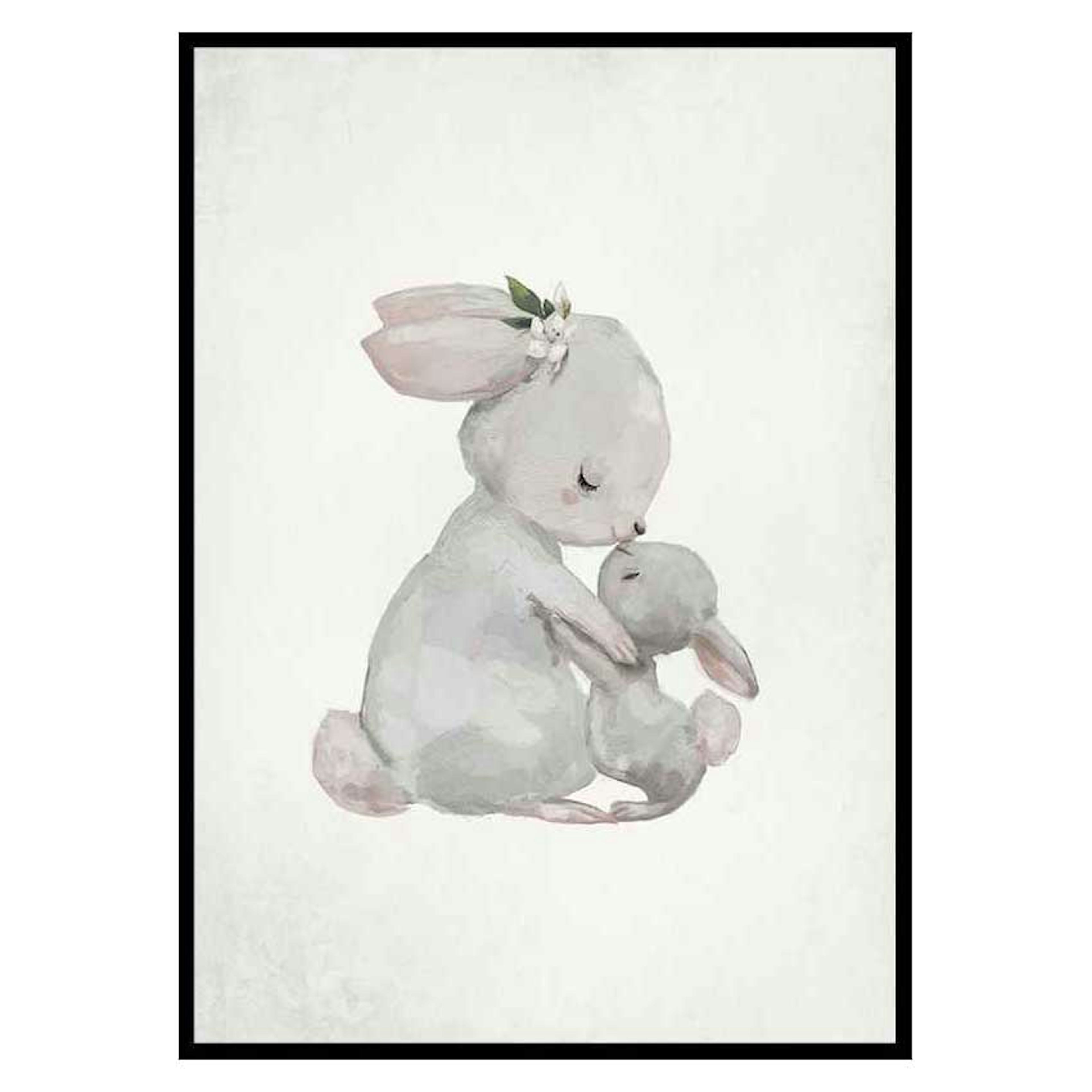 Poster Gallerix Watercolor Rabbits