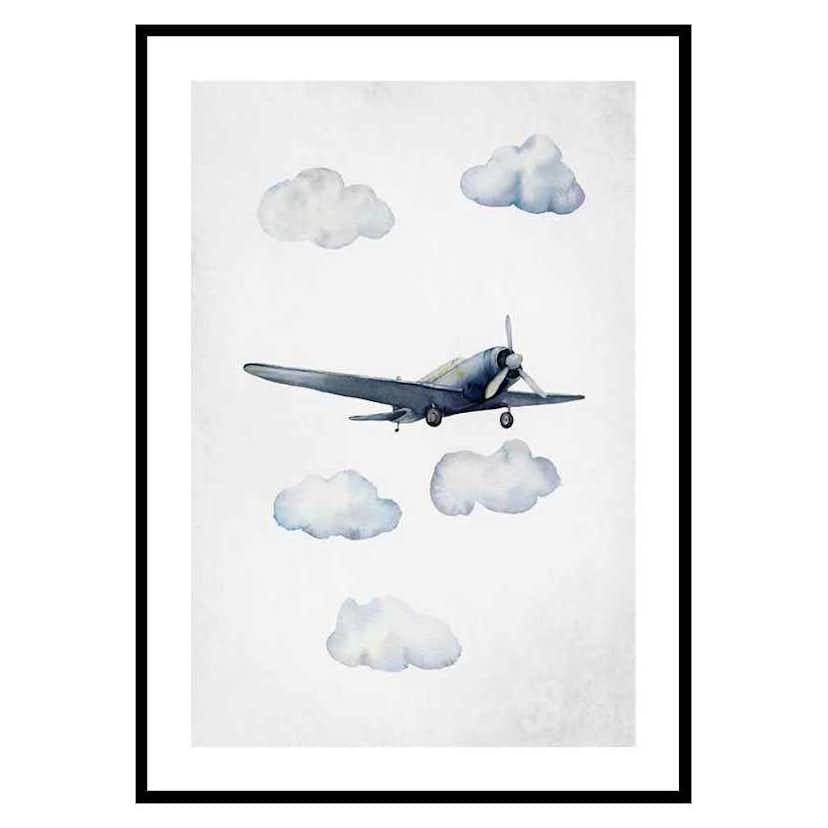 Poster Gallerix Watercolor Airplane