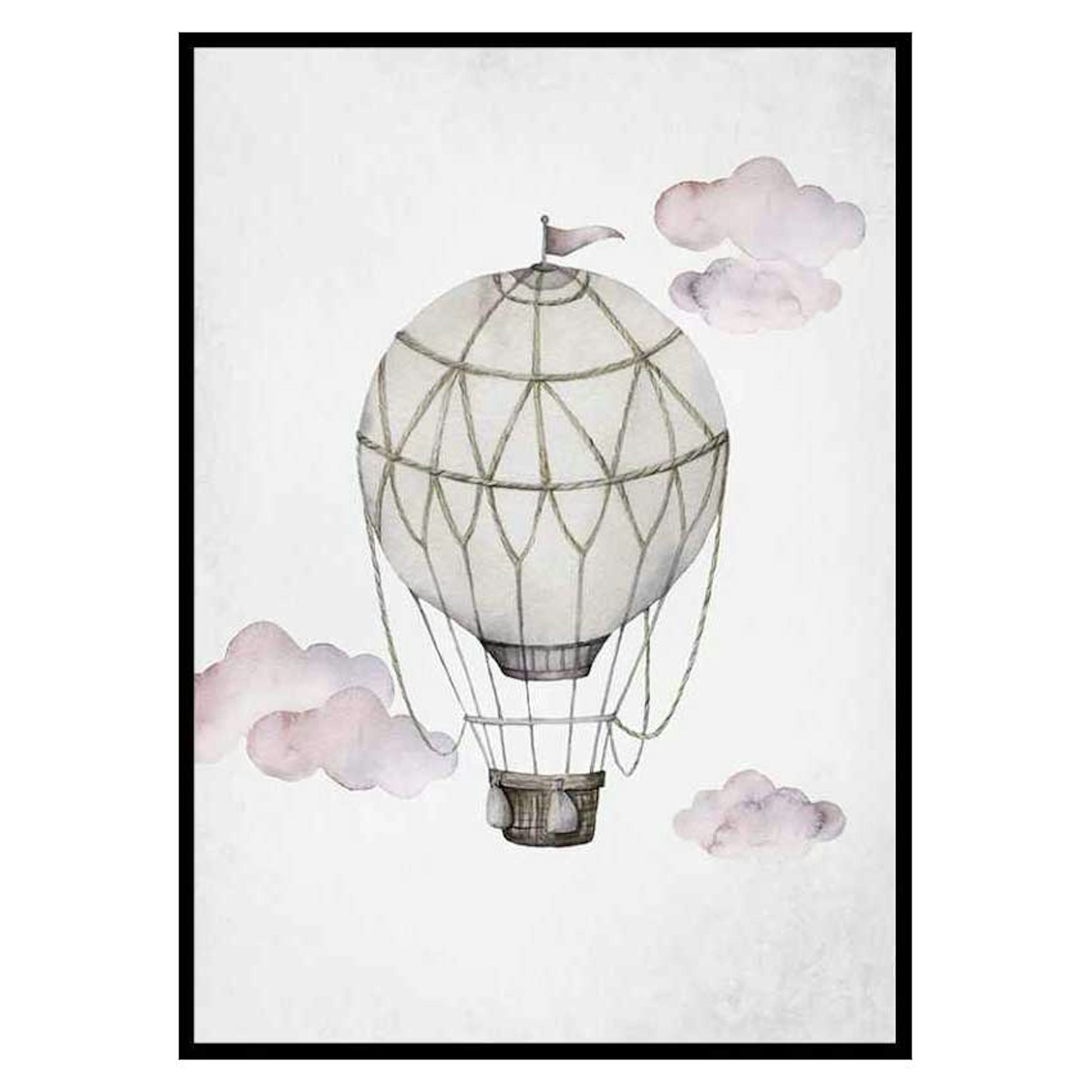 Poster Gallerix Watercolor Hot Air Balloon