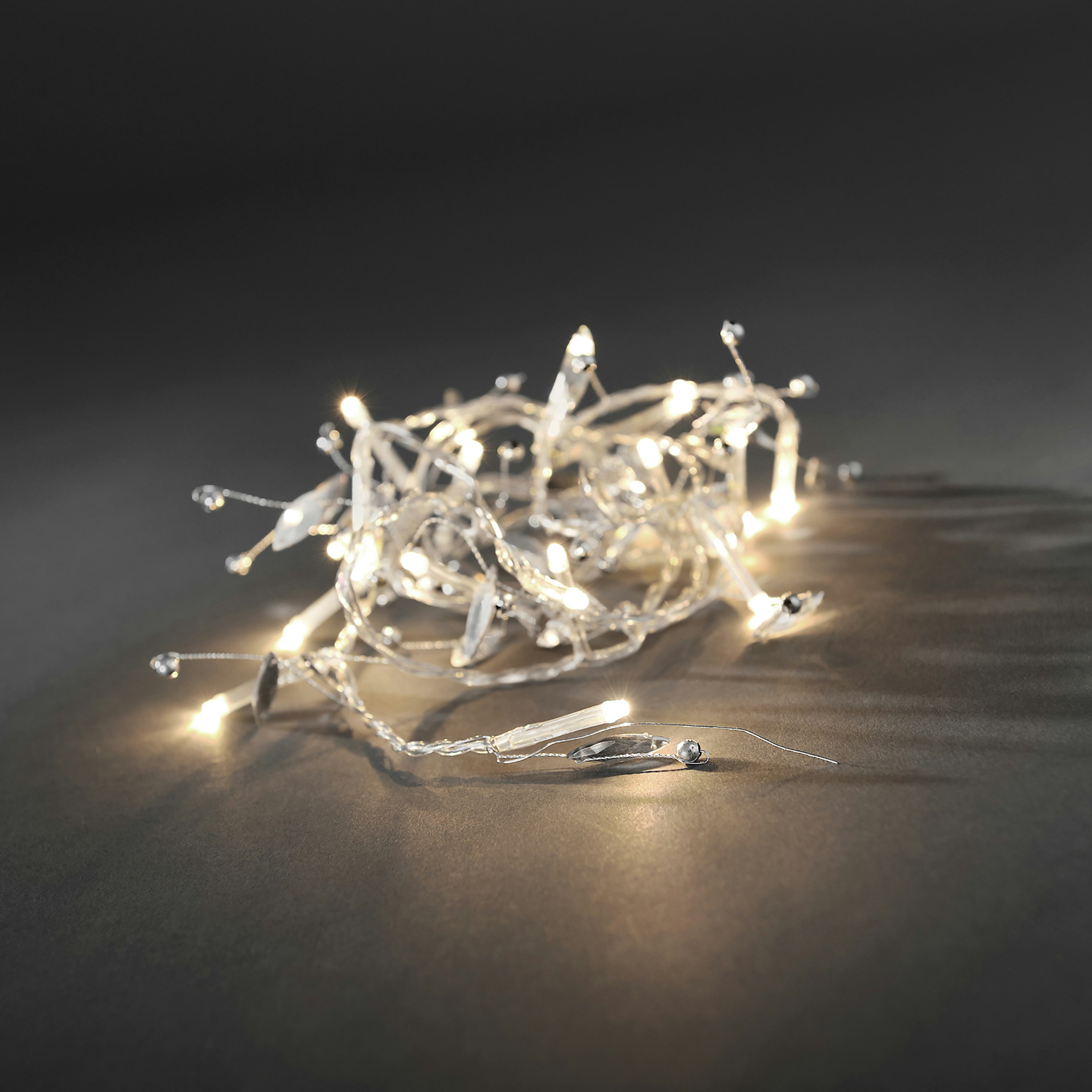 Ljusslinga Gnosjö Konstsmide med Dekorationer 20L LED Vit