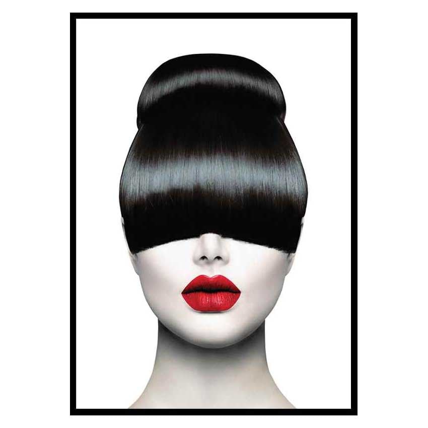 Poster Gallerix Red Lips Hair Cut