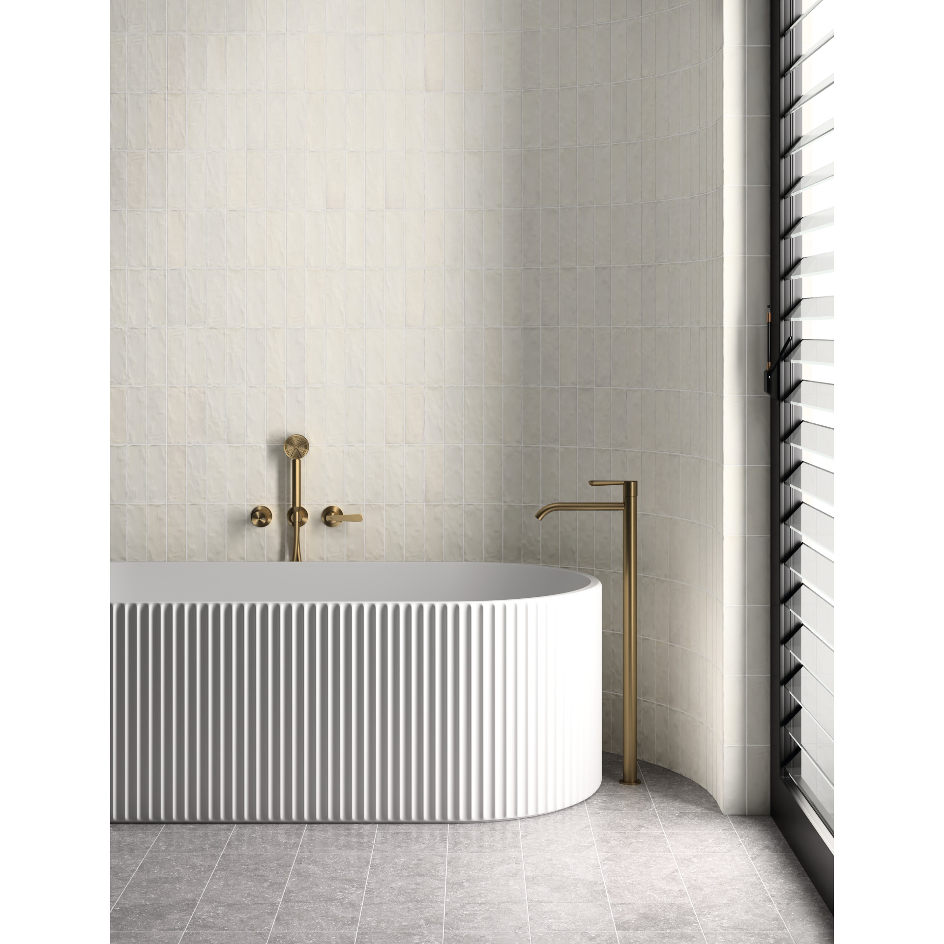 Kakel Lhådös Sandy Silca White 6,5x20