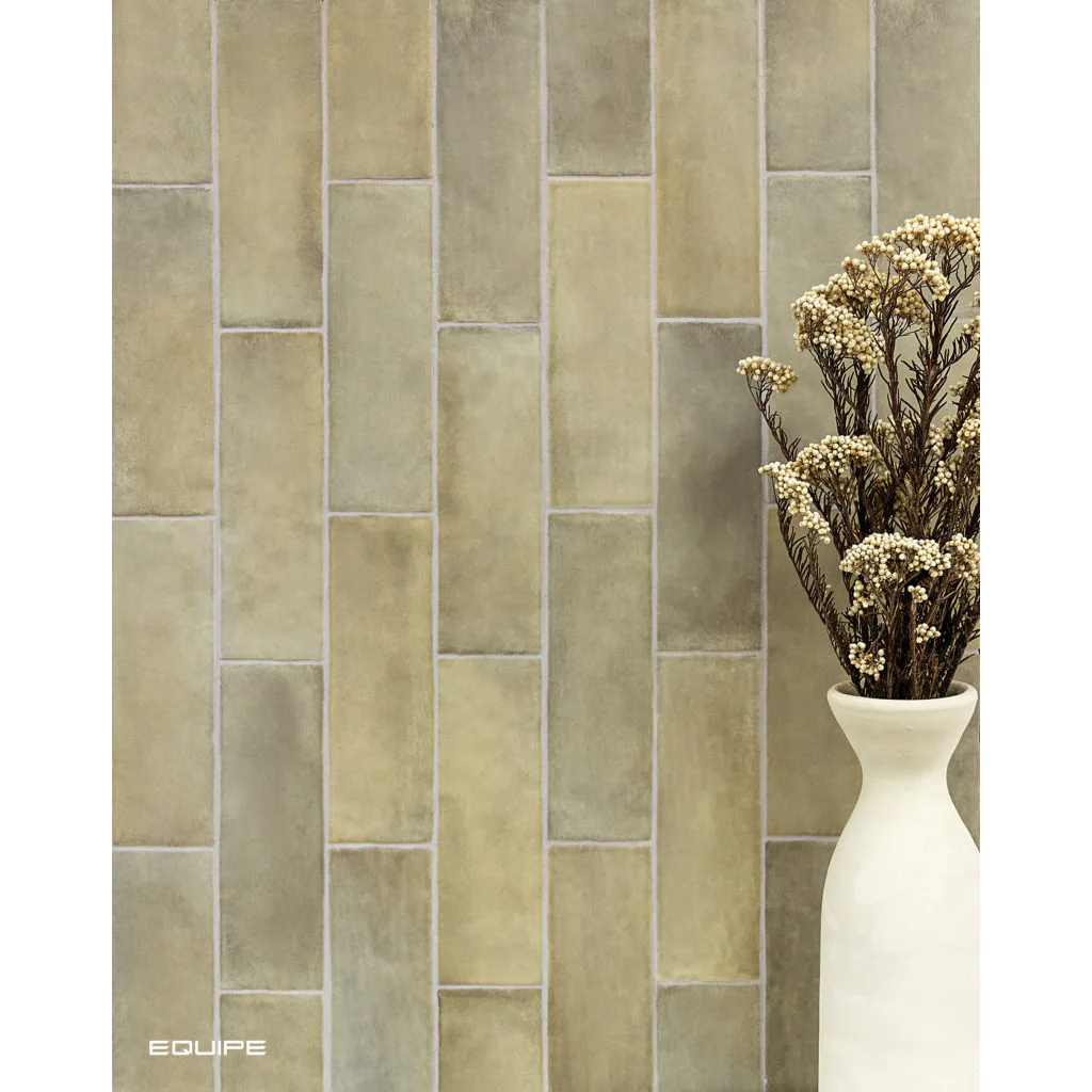 Kakel Lhådös Sandy Weald Green 6,5x20