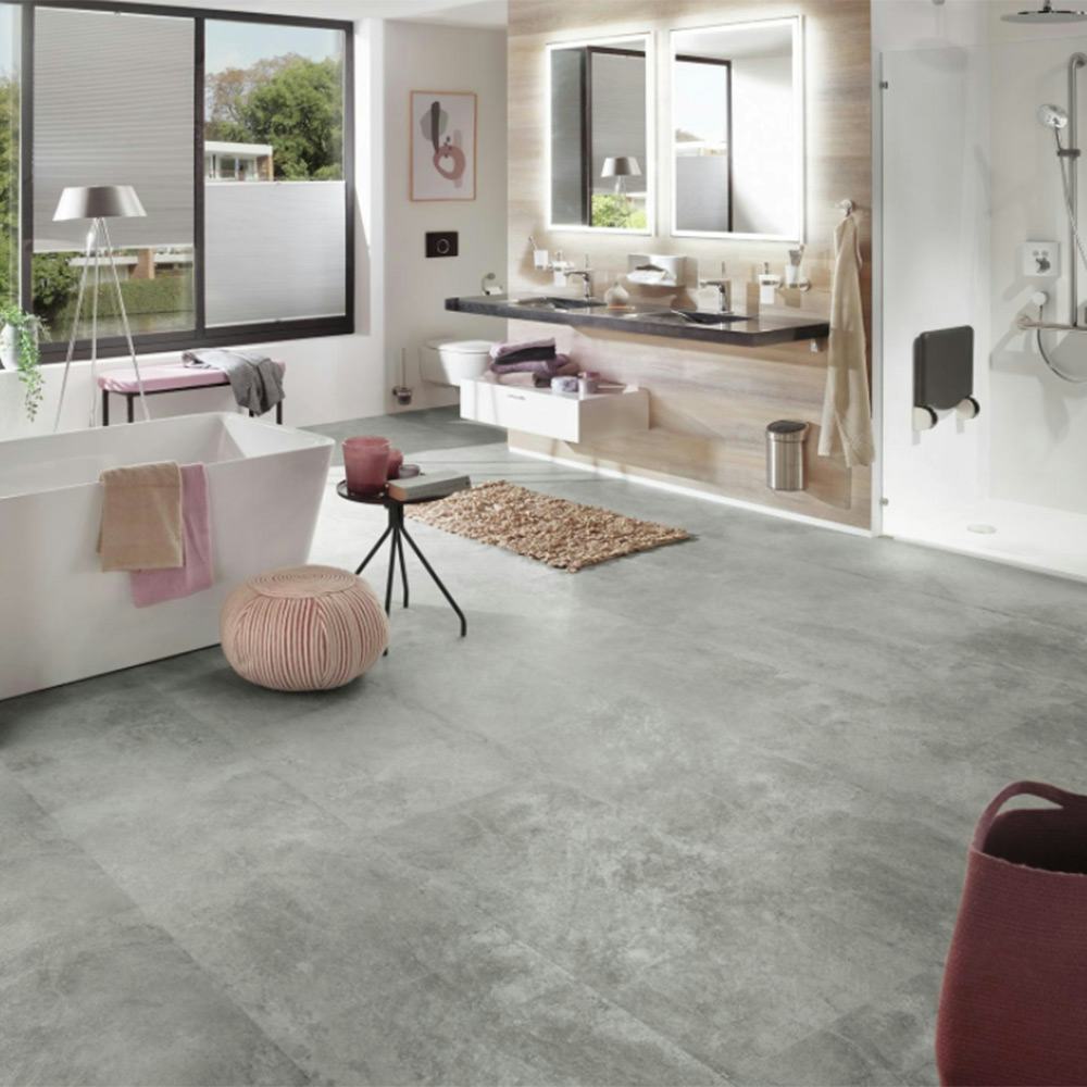 Vinylgolv Floorit Cement Dark Click