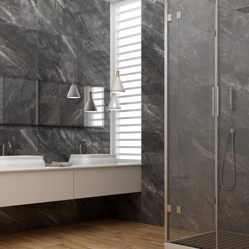 Klinker Netto Ceramika Venezia Nero Matt 60x60 cm