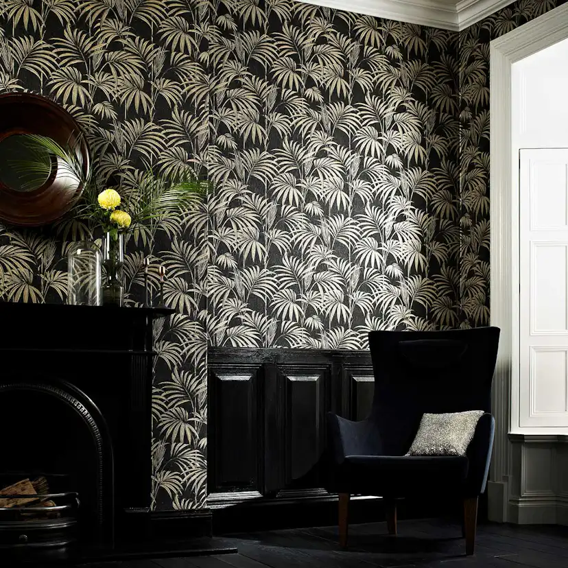 Tapet Boutique Julien Macdonald Honolulu Palm Glitter 32-970