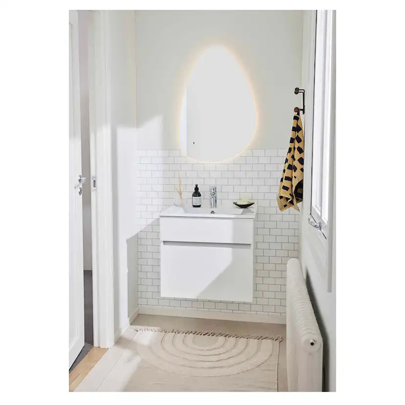 Tvättställsskåp Noro Nova Vit Med Tvättställ