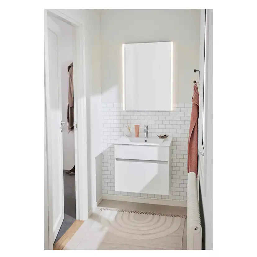 Tvättställsskåp Noro Nova Vit Med Tvättställ