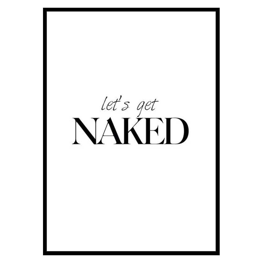 Poster Gallerix Lets Get Naked