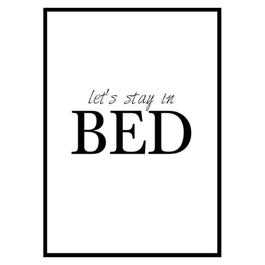 Poster Gallerix Lets Stay In Bed