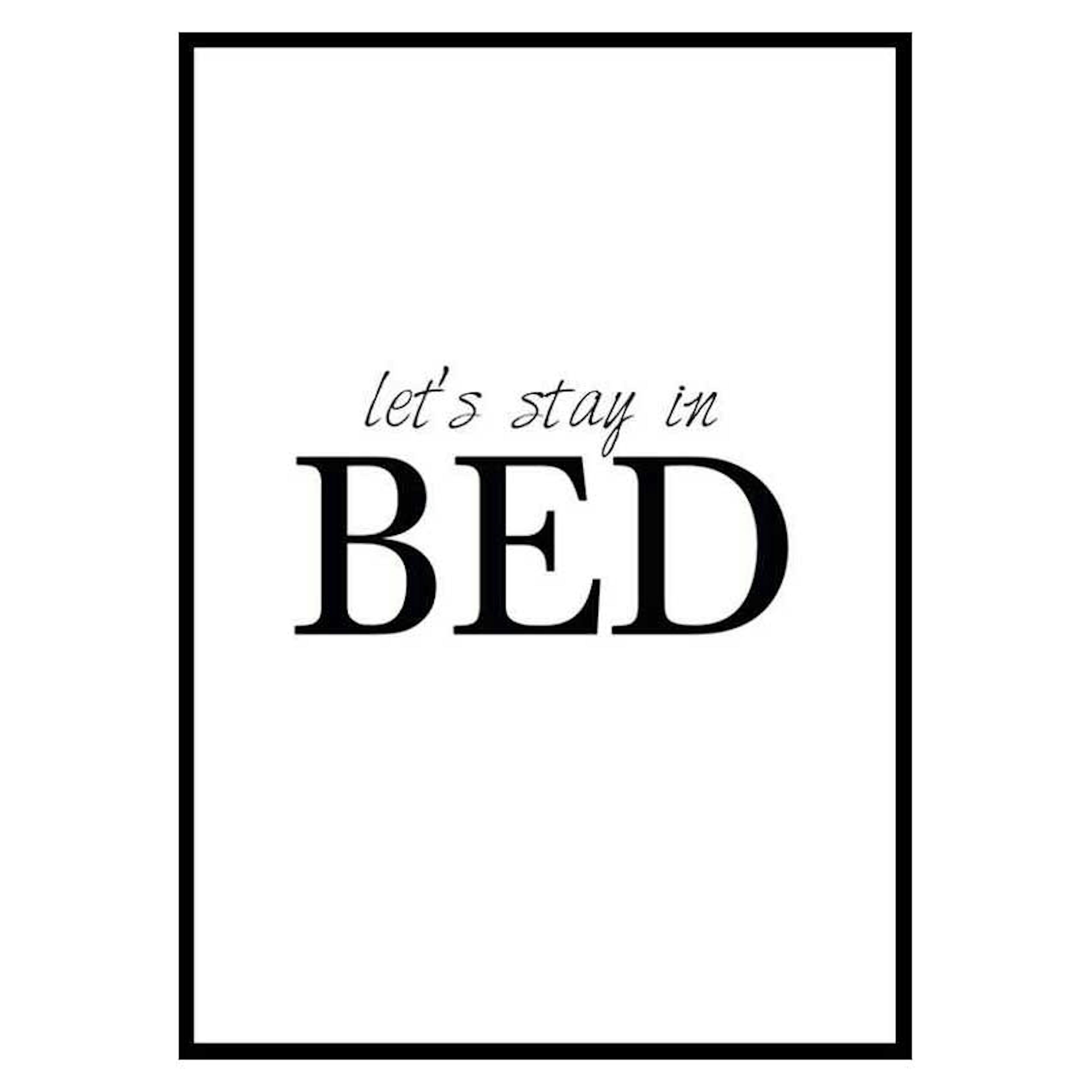 Poster Gallerix Lets Stay In Bed