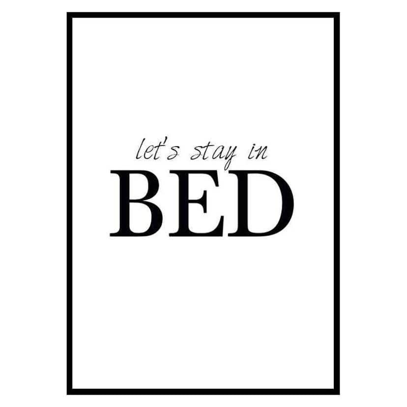 Poster Gallerix Lets Stay In Bed