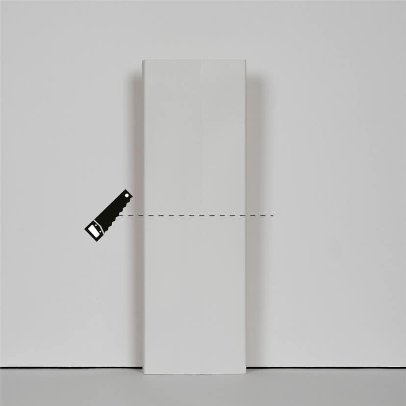 Sockelkloss Moelven Furu 18x99x300 mm Vit S 0502-Y