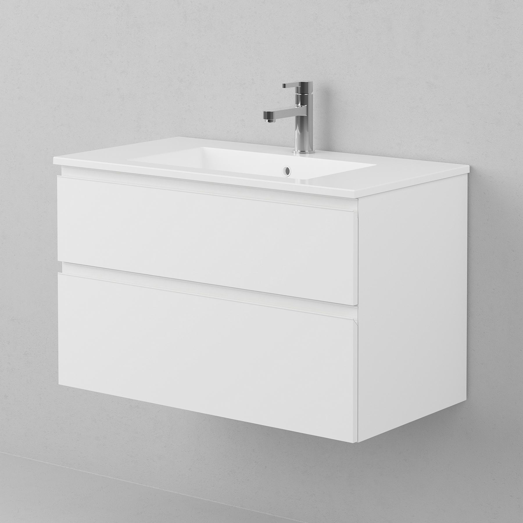 Tvättställsskåp INR Viskan Grip med 2 Lådor