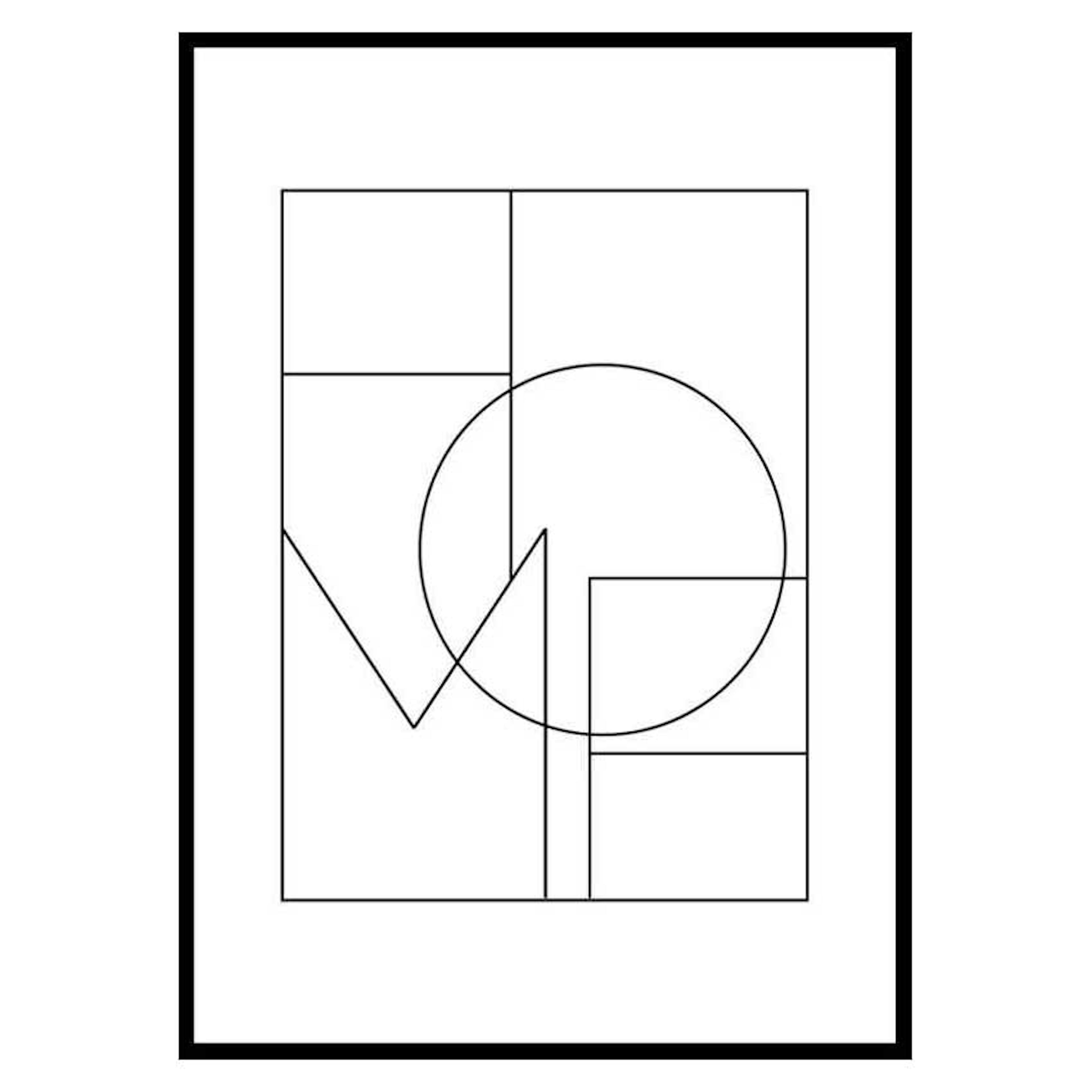 Poster Gallerix Home Line Art