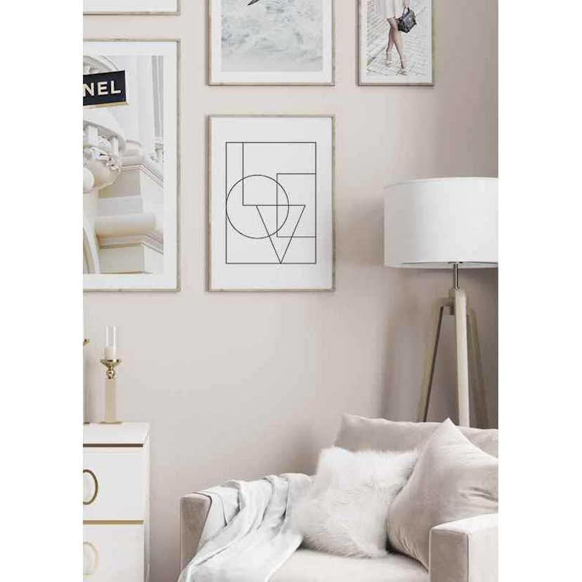 Poster Gallerix Love Line Art No1