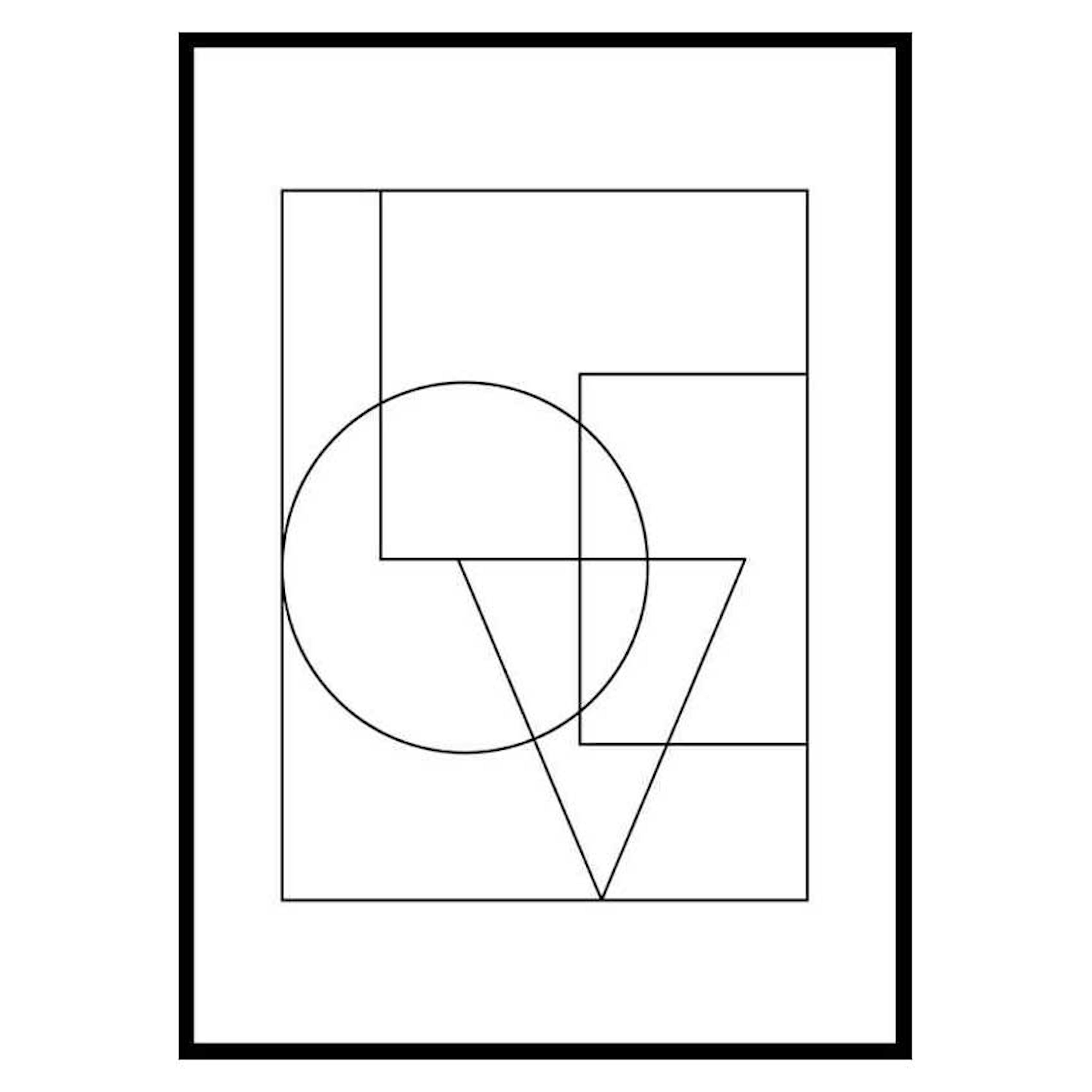 Poster Gallerix Love Line Art No1