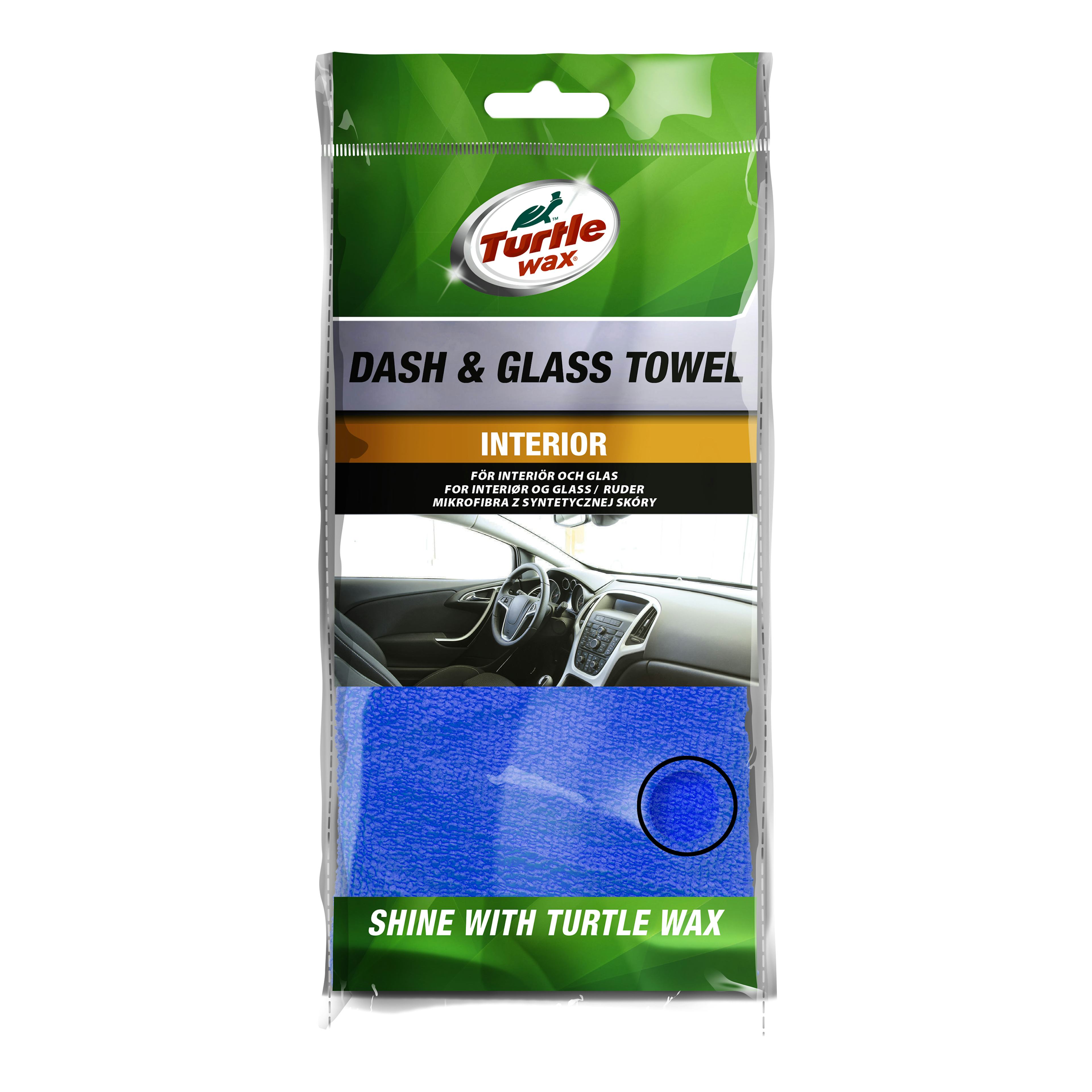 Rengöringsduk Turtle Wax Dash & Glass Towel Blå 40x40cm
