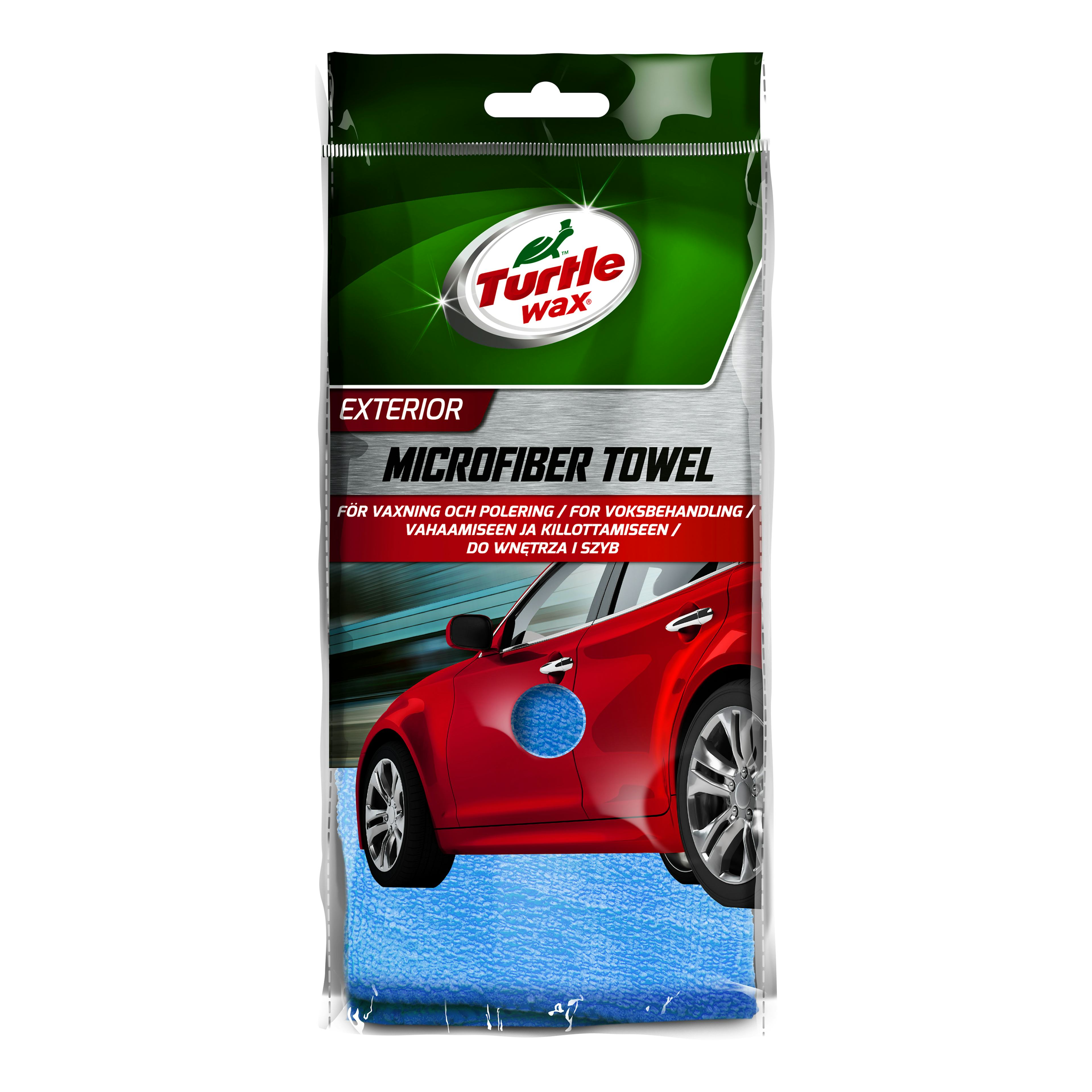 Rengöringsduk Turtle Wax Mikrofiberduk Exterior Blå 40x40cm