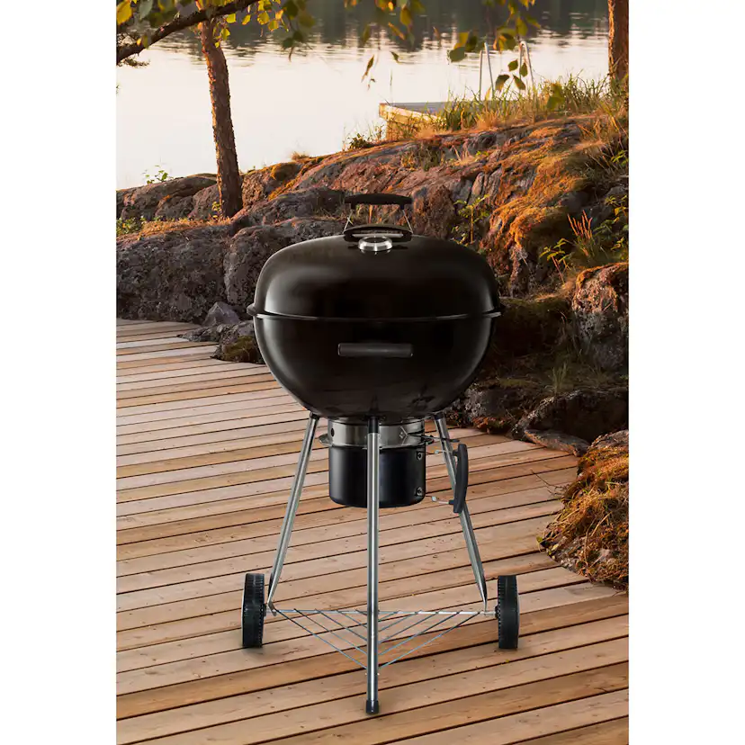 Kolgrill Mustang Gourmet 57 i Rostfritt Stål med Multigrill-galler
