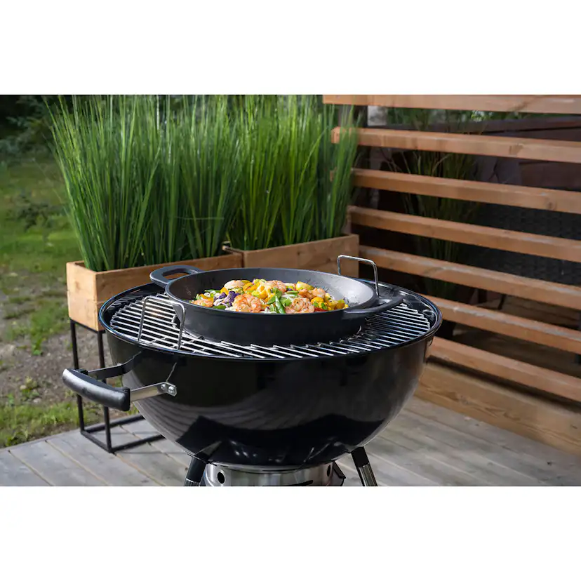 Kolgrill Mustang Gourmet 57 i Rostfritt Stål med Multigrill-galler