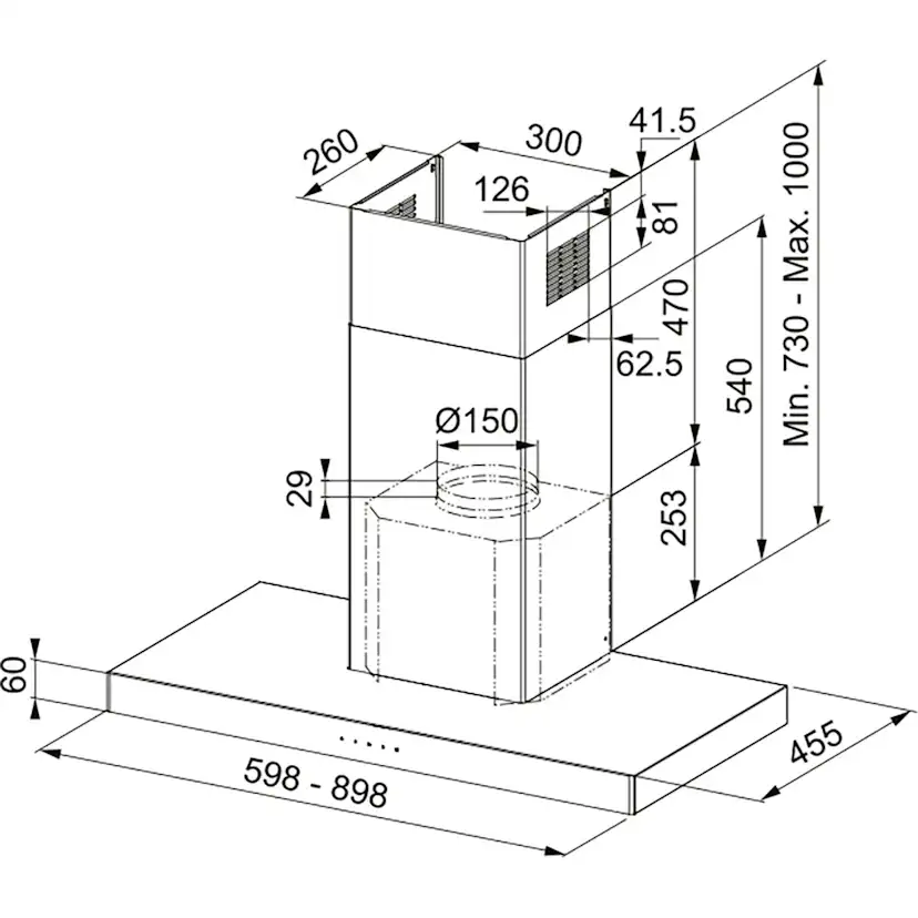 Köksfläkt Franke FCR 625 TC NG/2