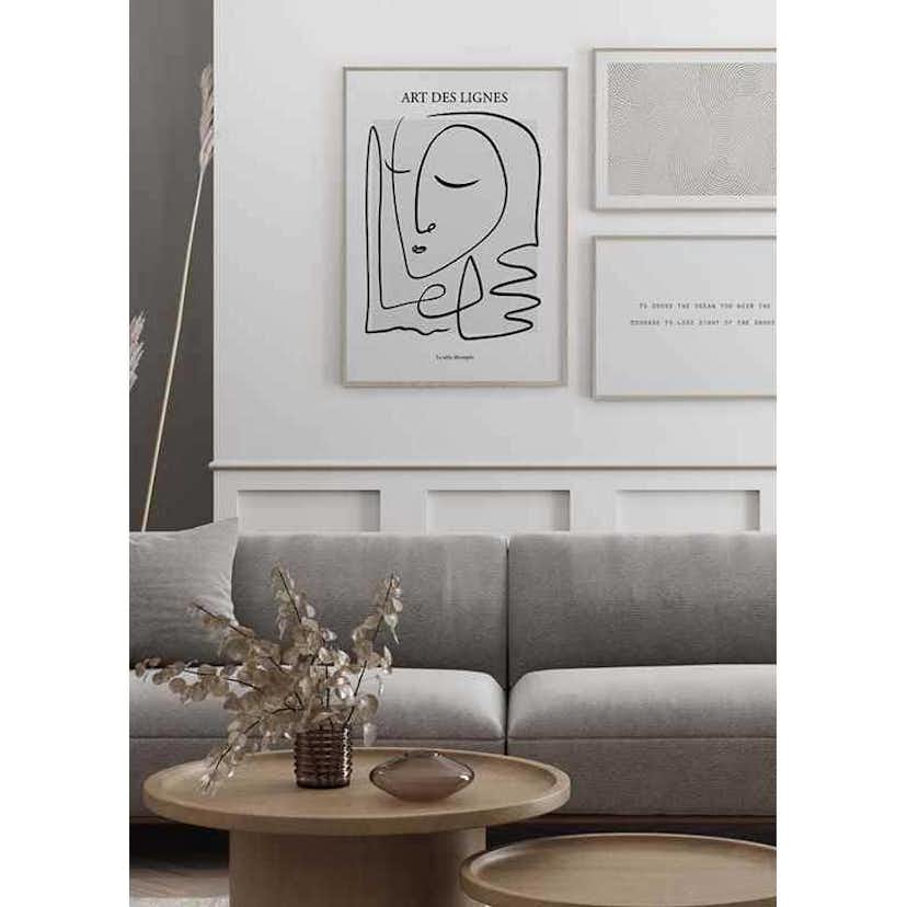Poster Gallerix Art De Lignes No2