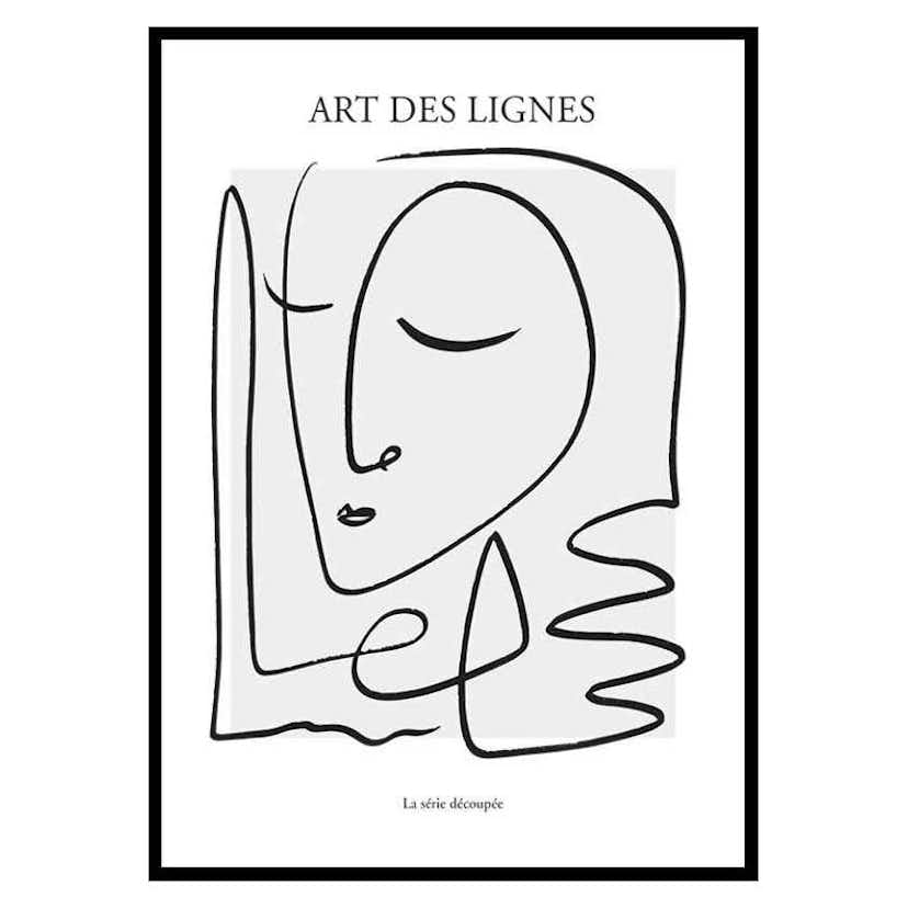 Poster Gallerix Art De Lignes No2
