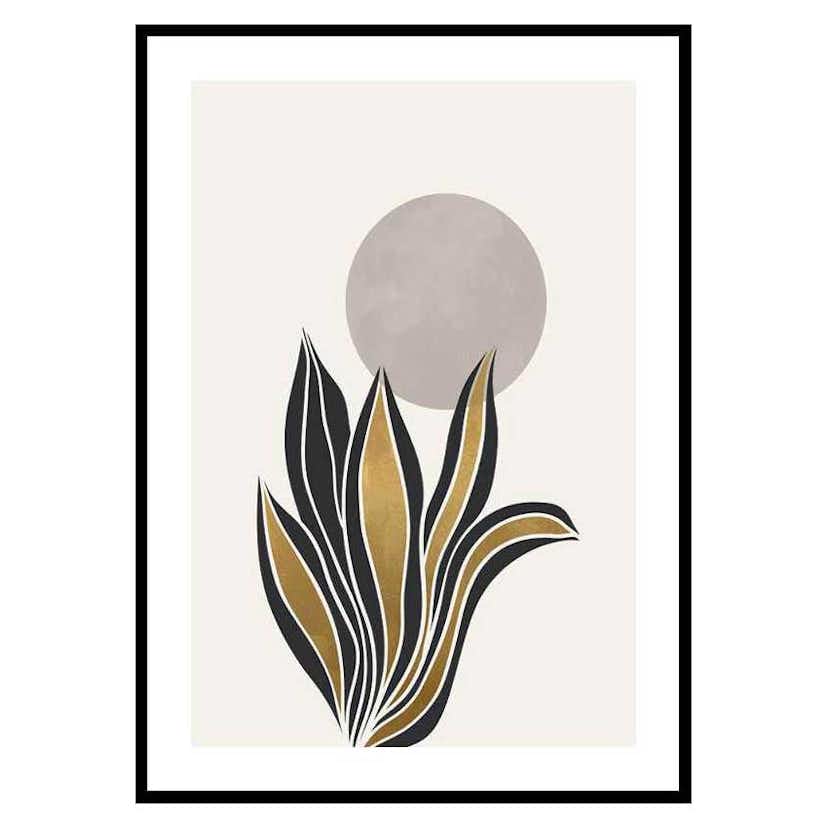 Poster Gallerix Watercolor Gold No2