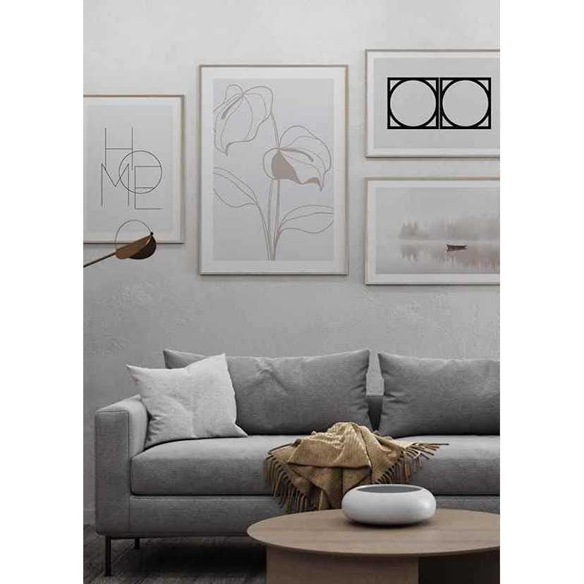 Poster Gallerix Line Art Flower No2