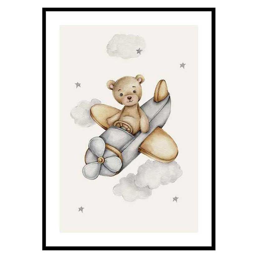 Poster Gallerix Airplane Teddy
