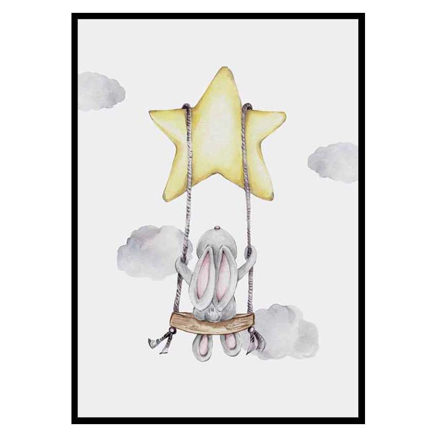 Poster Gallerix Star Swing Bunny