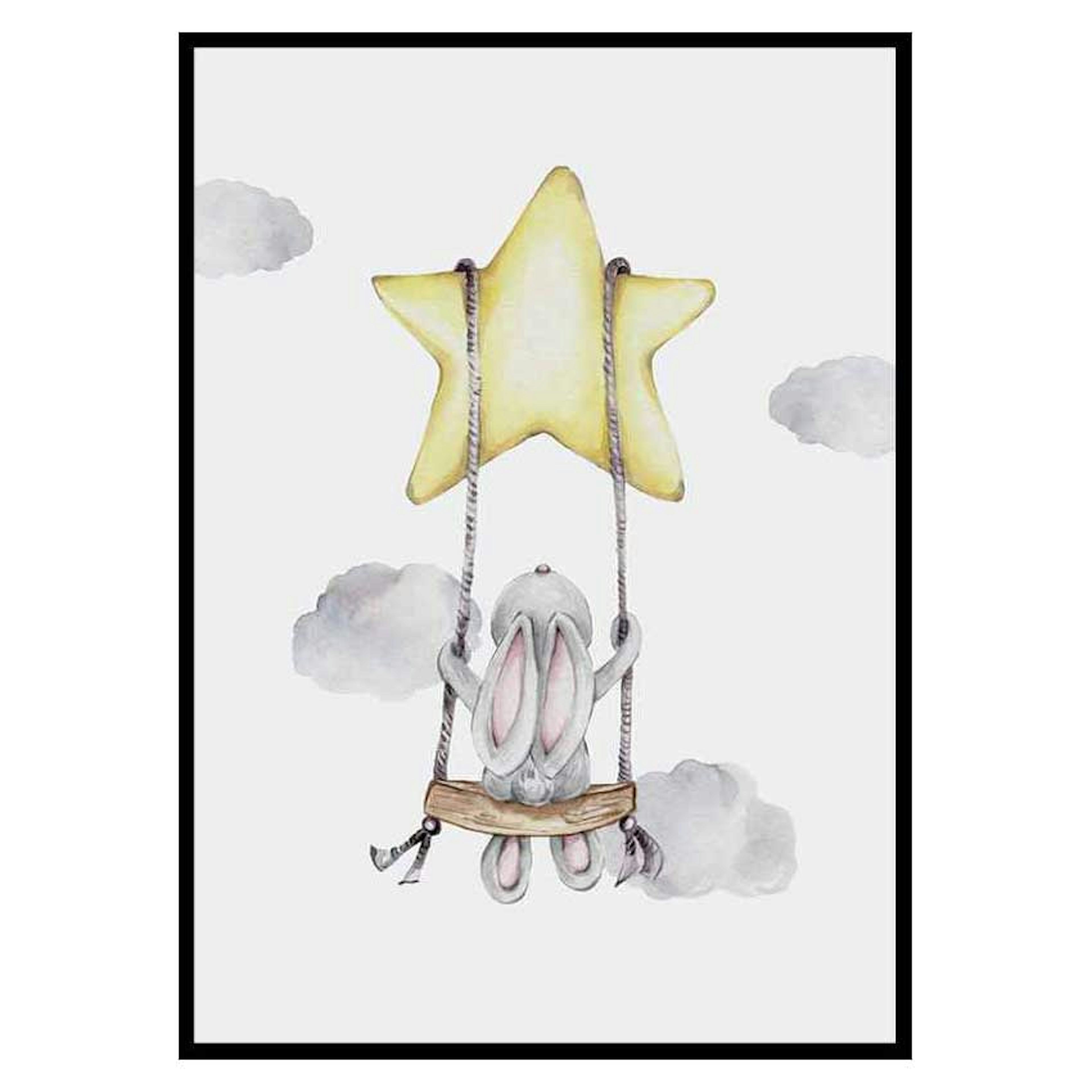 Poster Gallerix Star Swing Bunny