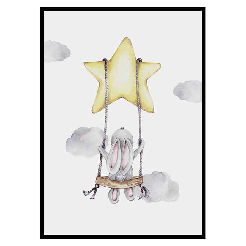 Poster Gallerix Star Swing Bunny
