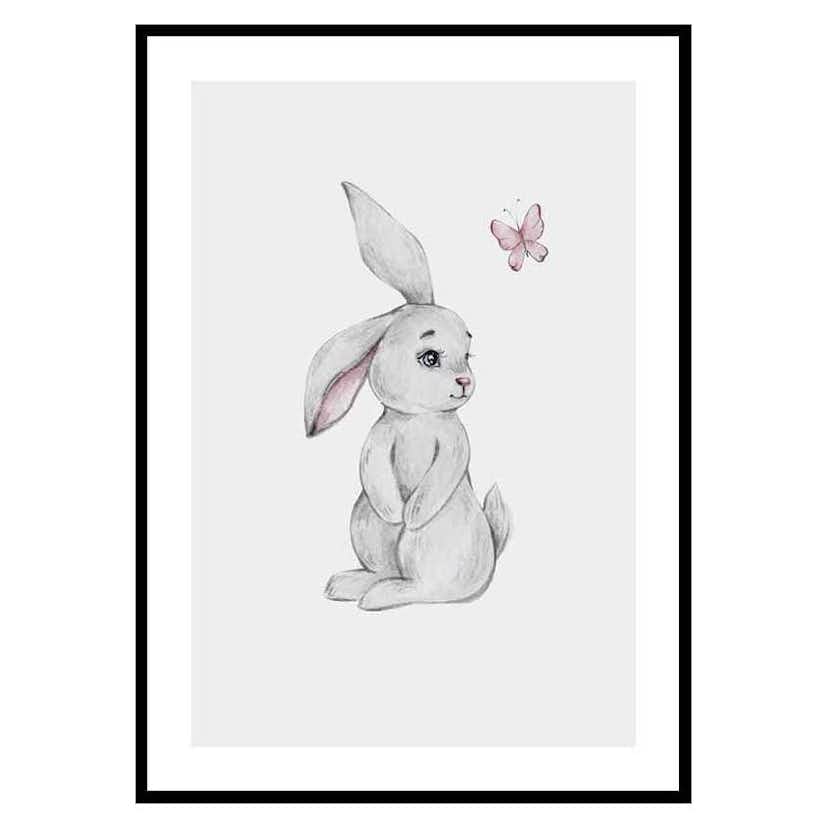Poster Gallerix Bunny And Butterfly