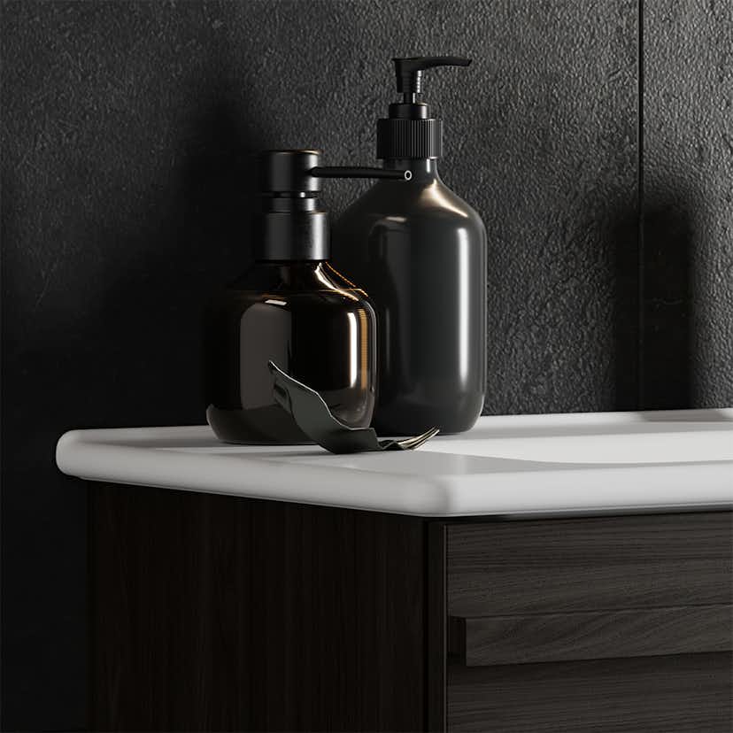 Tvättställsskåp Svedbergs Poem List 350 med 2 Lådor