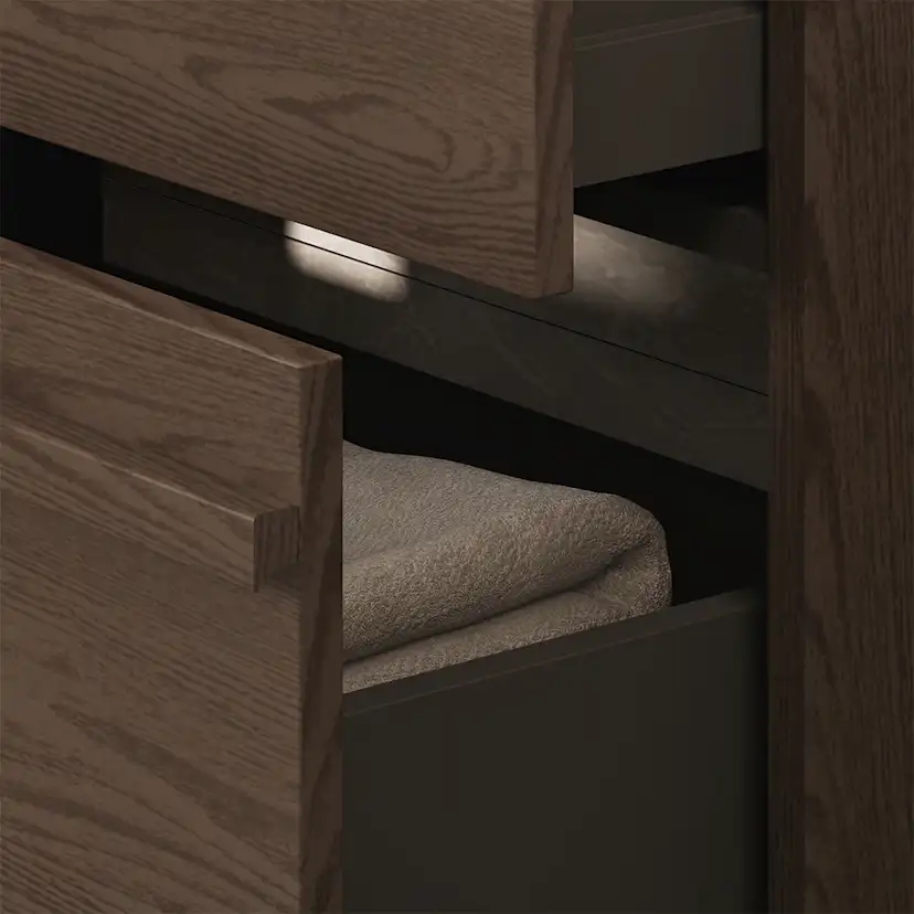 Tvättställsskåp Svedbergs Poem List 350 med 2 Lådor