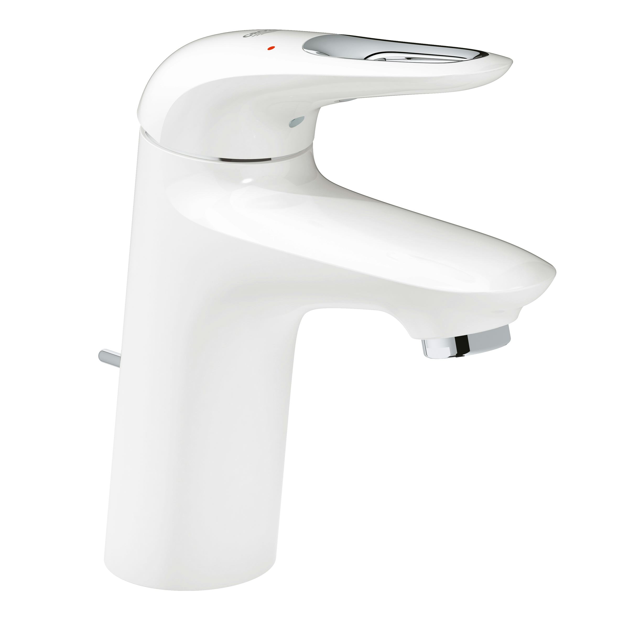 Tvättställsblandare Grohe Eurostyle Vit med Lyftventil