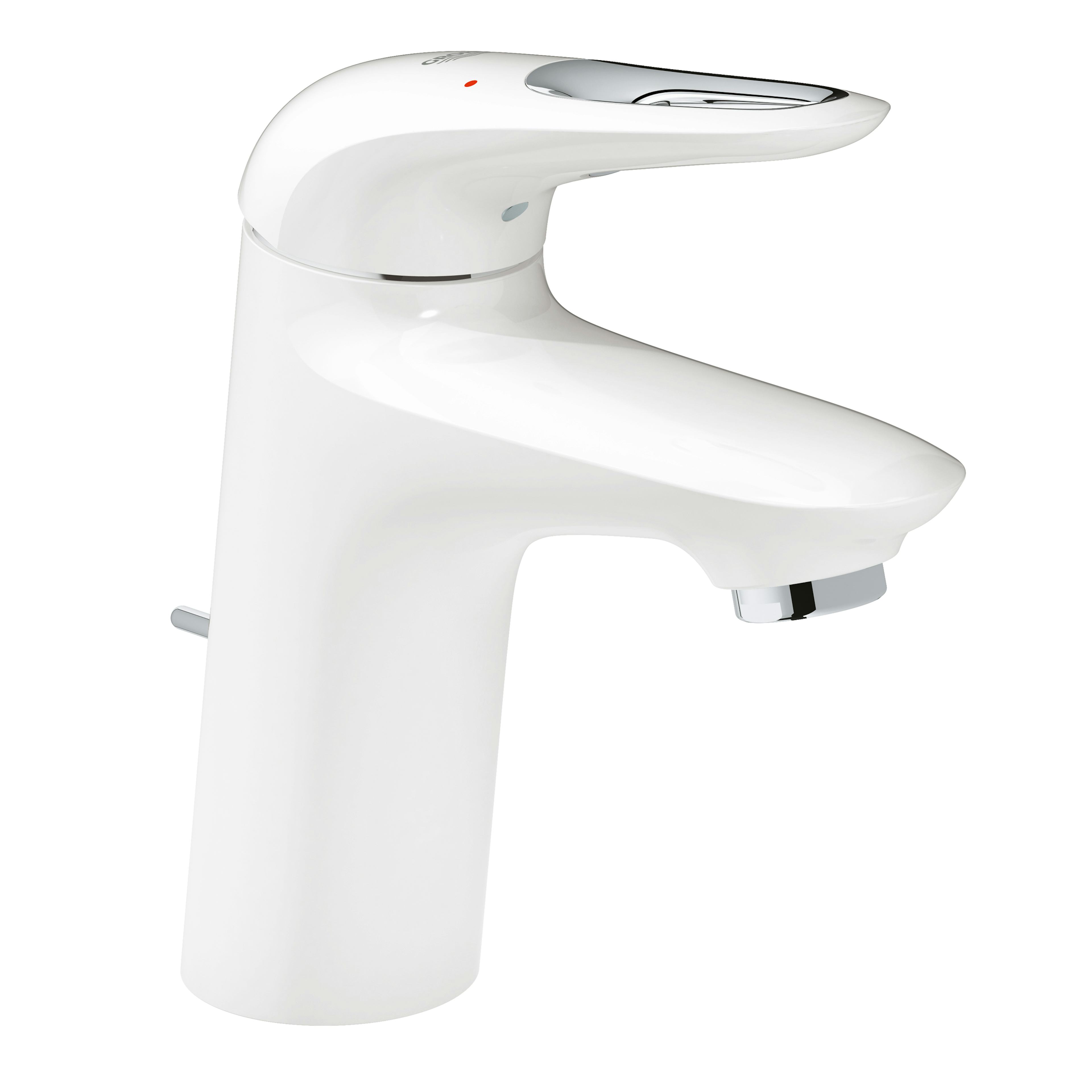 Tvättställsblandare Grohe Eurostyle Vit med Lyftventil