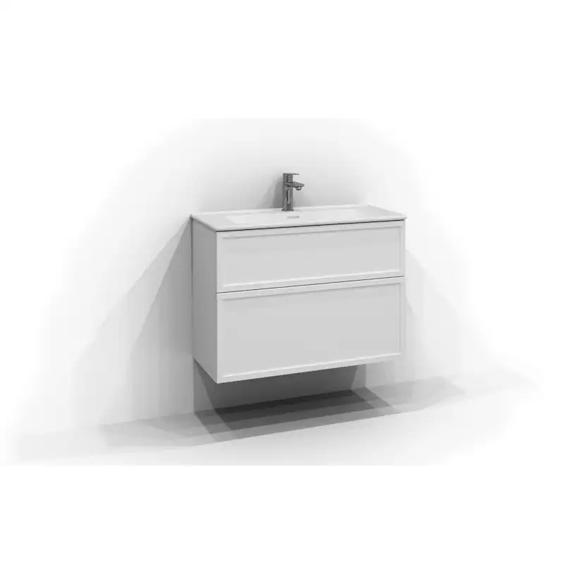 Tvättställsskåp Svedbergs Poem Ram 350 med 2 Lådor